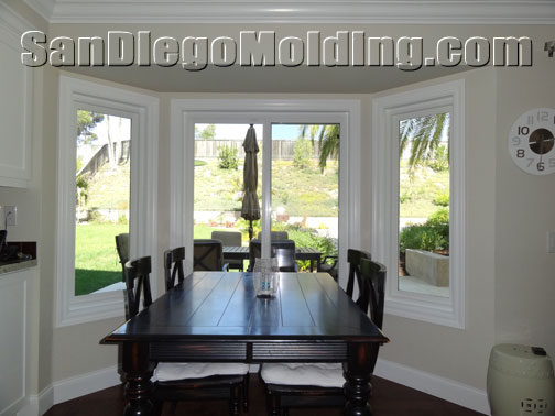 Crown molding, Wainscoting, Doorways, Window casing